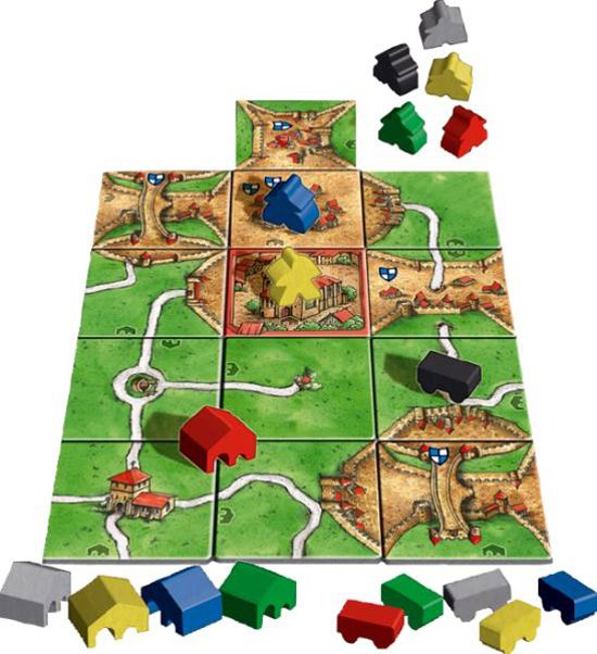Thumbnail van een extra afbeelding van het spel Carcassonne Burgemeesters & Abdijen uitbreidingset- Bordspel