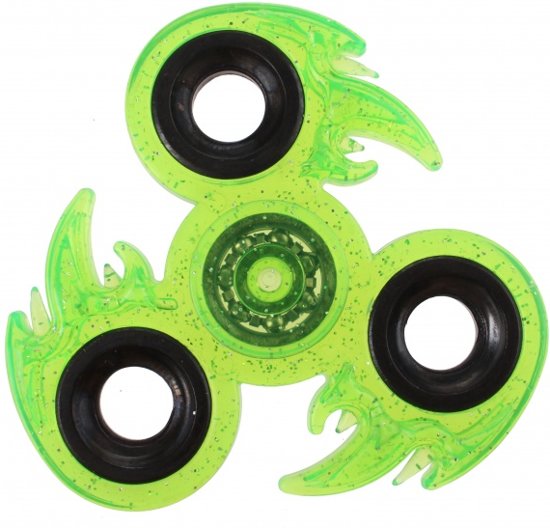 Afbeelding van het spel Toi-toys Fidget Spinner Vlam 3 Poten 7 Cm Glitter Groen