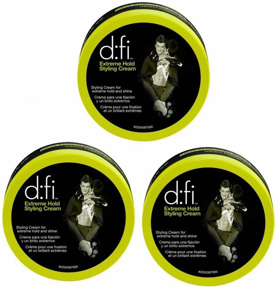 Foto van D:FI Extreme Hold Styling Cream 3 stuks