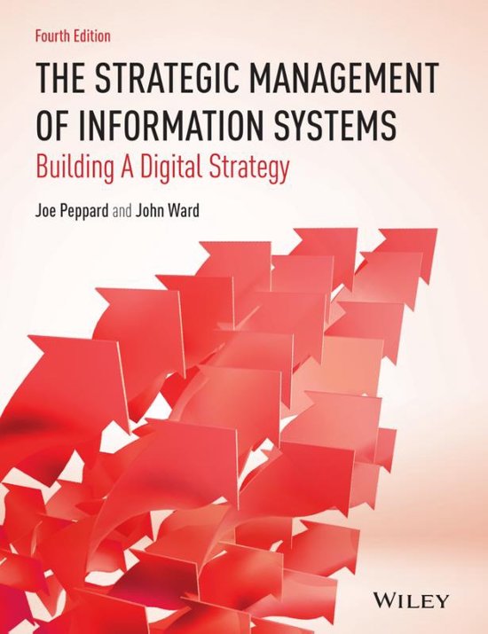 Samenvatting The Strategic Management of Information Systems, ISBN: 9780470034675  Strategisch Management Van Organisaties En ICT (INFOB3SMI)