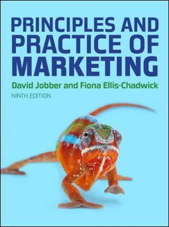 Summary of the lecture slides and book of Marketing