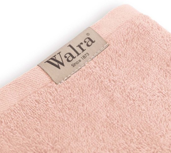 Walra badgoedset - 4x badhanddoek 50x100 cm + 4x washandjes 16x21 cm - Roze