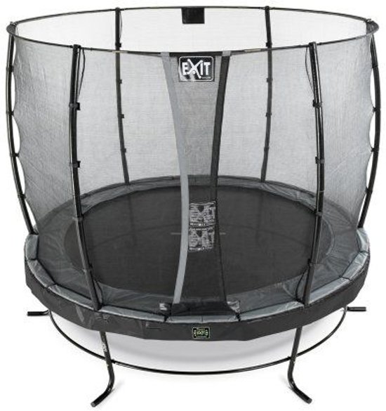 EXIT Elegant trampoline ø305cm met veiligheidsnet Deluxe - zwart