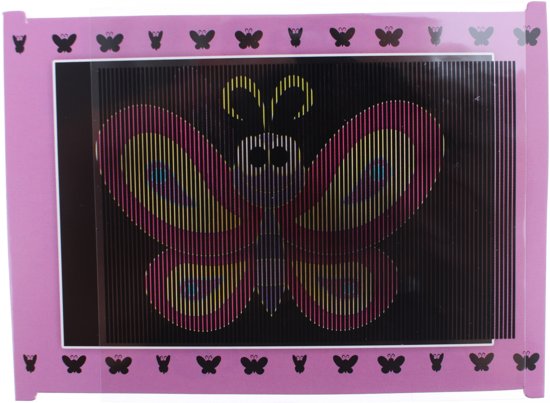 Afbeelding van het spel Toi-toys Magische Bewegende Kaart Vlinder Paars