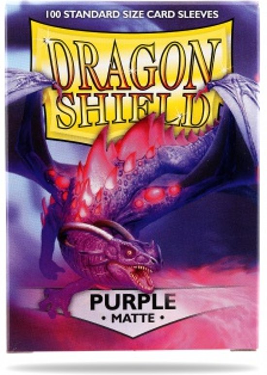 Afbeelding van het spel Dragon Shield Standard Sleeves - Matte Purple (100 Sleeves)