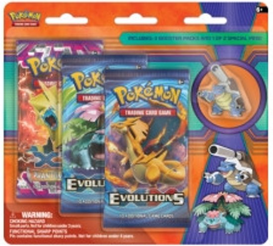 Afbeelding van het spel Pokémon TCG Venusaur & Shiny Mega Blastoise Collectors Pin 3-pack