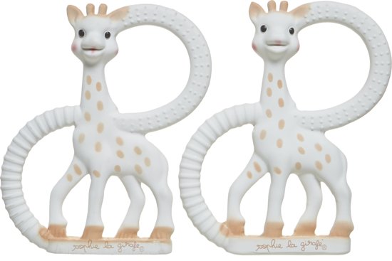 Sophie de Giraf - So'PURE bijtringen van 100% natuurlijke rubber - Set van 2 stuks