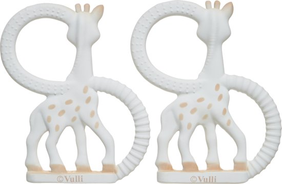 Sophie de Giraf - So'PURE bijtringen van 100% natuurlijke rubber - Set van 2 stuks