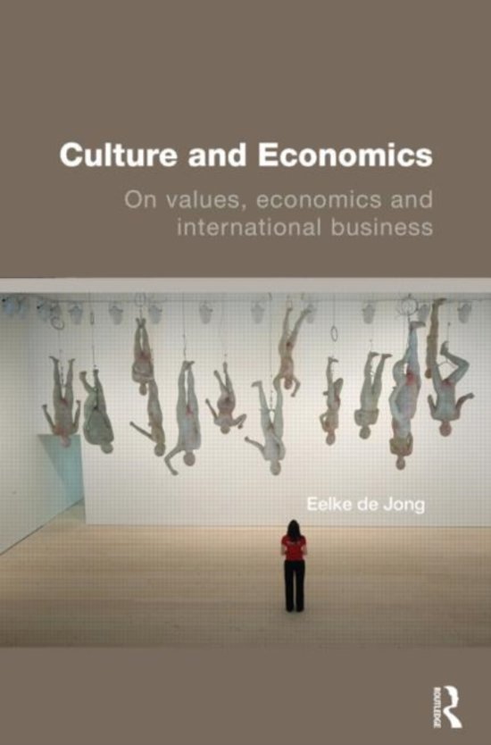 Summary 'Culture and Economics' by E. de Jong - Culture & Institutions 2019-2020 (master International Business)