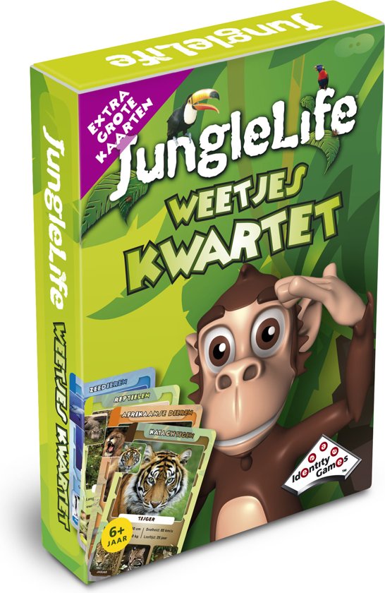Afbeelding van het spel JungleLife Weetjes kwartet - Kaartspel