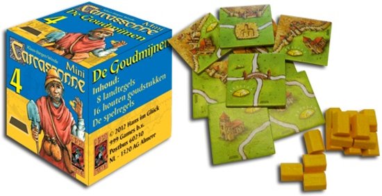 Thumbnail van een extra afbeelding van het spel Carcassonne: Mini Uitbreiding De Goudmijnen
