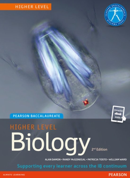 Pearson Baccalaureate Biology Higher Level  print and ebook bundle for the IB Diploma