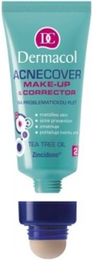 Foto van Dermacol camouflage 2 in 1 simple Acnecover Make-Up & Corrector 01- 30ml - Vrouw