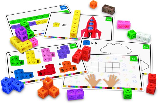 Afbeelding van het spel Mathlink cubes activiteitenset