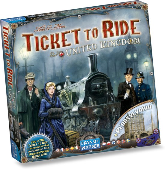 Afbeelding van het spel Ticket to Ride UK/Pennsylvania - Uitbreiding