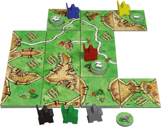 Thumbnail van een extra afbeelding van het spel Carcassonne Schapen & Heuvels - Uitbreiding