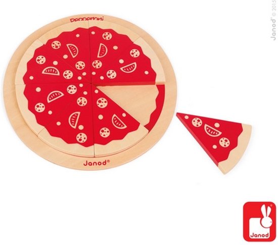Thumbnail van een extra afbeelding van het spel Janod Spel - snelheid - 123 Pizza