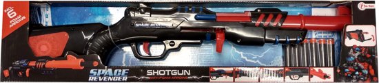Toi Toys Militaire shotgun zwart/rood