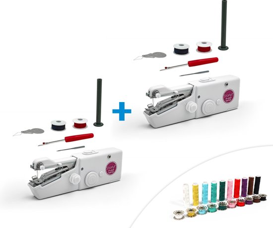 Starlyf Fast Magic Sew 2 stuks Handnaaimachine | Draadloos en Compact | Inclusief Garen | Reis Naaimachine