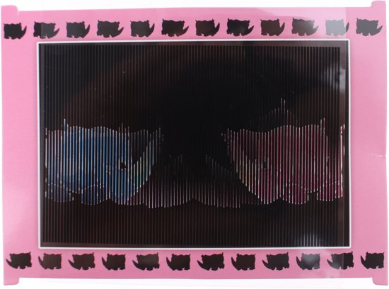 Afbeelding van het spel Toi-toys Magische Bewegende Kaart Neushoorn Roze