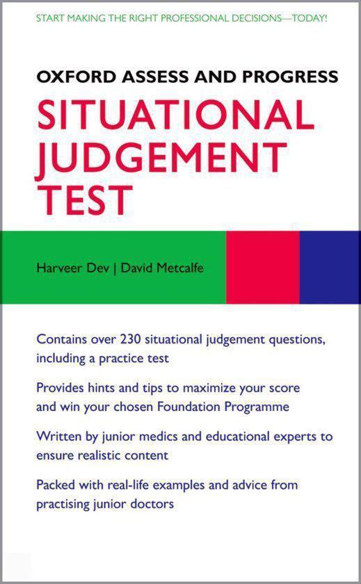 Situational Judgement Test 9780199660360 Dev Boeken
