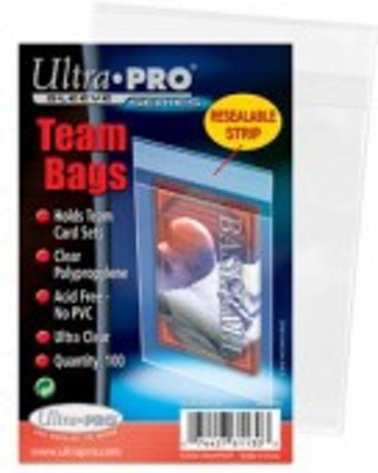 Afbeelding van het spel Card Sleeves Team Bags - Resealable