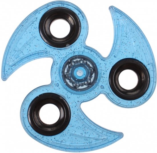 Afbeelding van het spel Toi-toys Fidget Spinner Tand 3 Poten 7 Cm Glitter Blauw