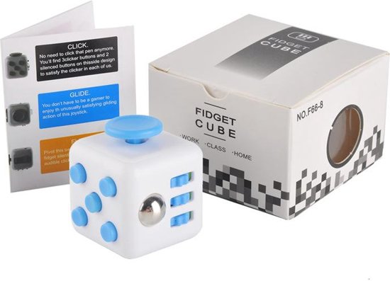 Afbeelding van het spel Fidget Cube | Stress verminderende Speel Kubus | Vinger Friemel Kubus | Stress Bal | Rage van 2017 | 14 verschillende kleuren & motieven