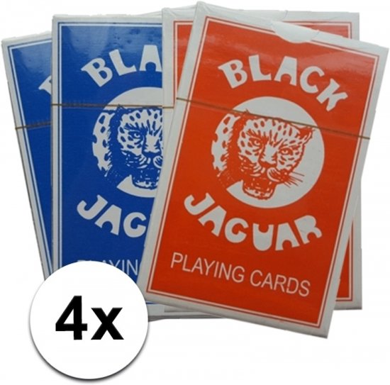 Thumbnail van een extra afbeelding van het spel 4 pakjes speelkaarten