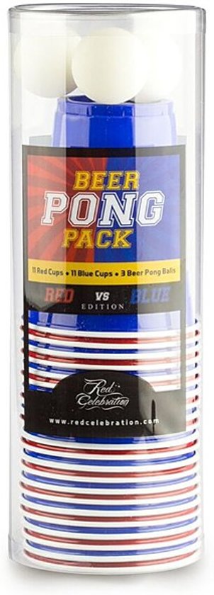 Afbeelding van het spel Beer Pong Pack Red Cups vs Blue Cups - Bier Pong spel complete set