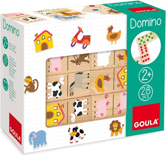 Afbeelding van het spel Goula Domino Boerderij 28 Stukjes