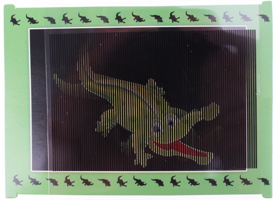 Afbeelding van het spel Toi-toys Magische Bewegende Kaart Krokodil Groen