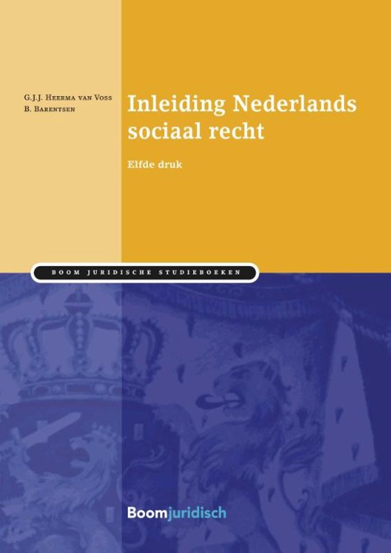 Samenvatting van het gehele boek Inleiding Nederlands sociaal recht