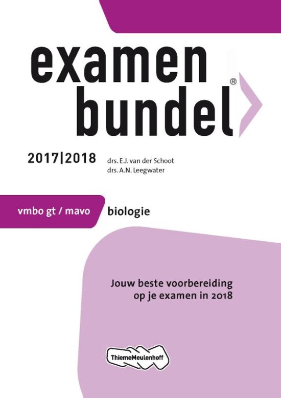 Examenbundel vmbo-gt/mavo Biologie 2017/2018