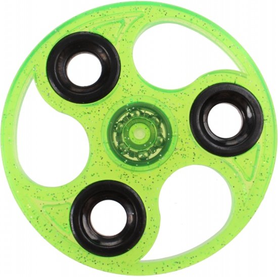 Afbeelding van het spel Toi-toys Fidget Spinner Rond 3 Poten 7 Cm Glitter Groen