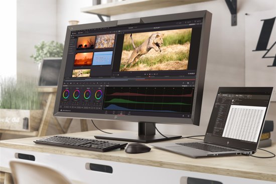 HP Z27n G2 27'' Quad HD LED Zilver computer monitor