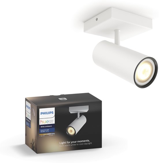 Philips Hue Buratto opbouwspot - White Ambiance - 1-lichts - wit - uitbreiding