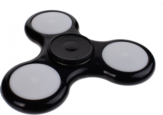 Afbeelding van het spel Toi-toys Fidget Spinner Met Lichteffecten Zwart 7 Cm
