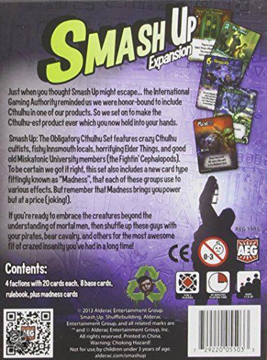 Thumbnail van een extra afbeelding van het spel Smash Up: The Obligatory Cthulhu Expansion