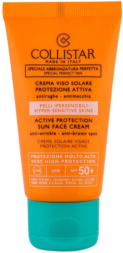 Foto van Collistar Active Protection Sun Cream Face Cream Zonnecreme 50 ml