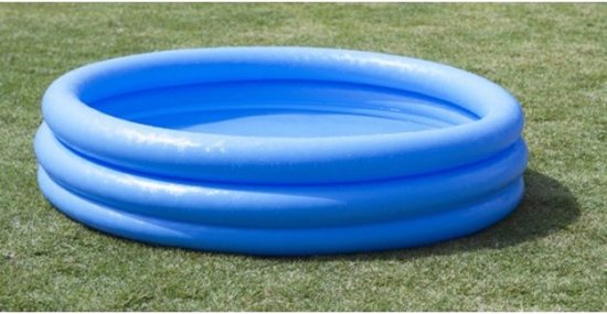 Intex Opblaasbaar Zwembad - blauw - 114 x 25 centimeter - DisQounts