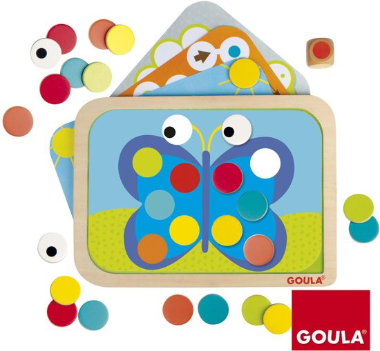 Thumbnail van een extra afbeelding van het spel Kleuren leren Vlinder - Goula