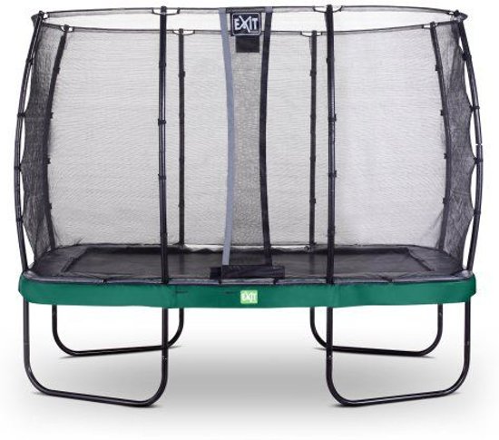EXIT Elegant trampoline 214x366cm met net Deluxe - groen