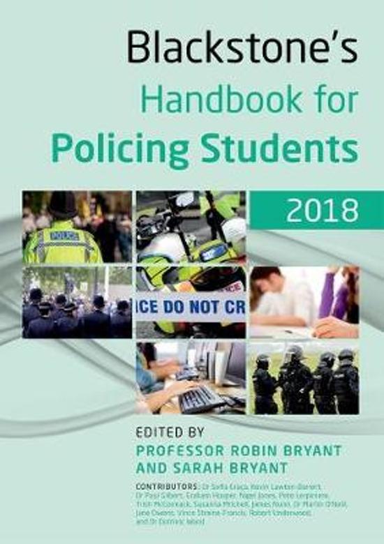 Blackstone\'s Handbook for Policing Students 2018