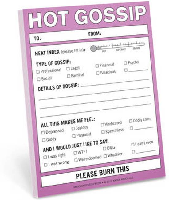 Afbeelding van het spel Hot Gossip Nifty Note