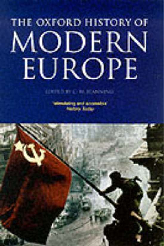 De moderne geschiedenis van Europa