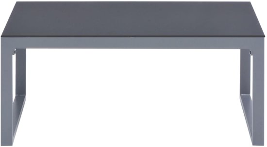 vidaXL 3-delige Loungeset met kussens aluminium zwart
