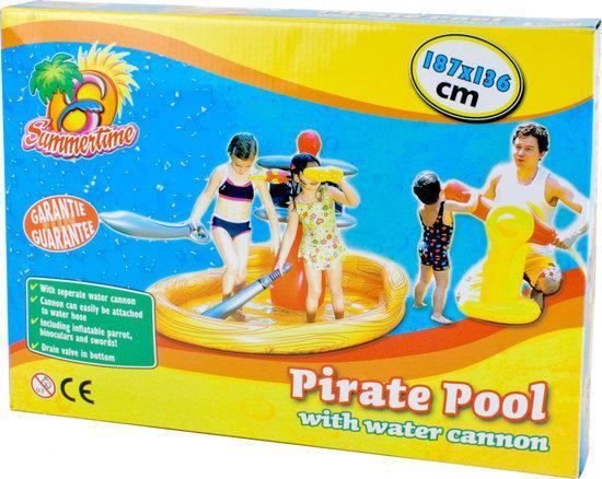 Summertime Opblaasbaar Zwembad - 187x36 cm - Piraten
