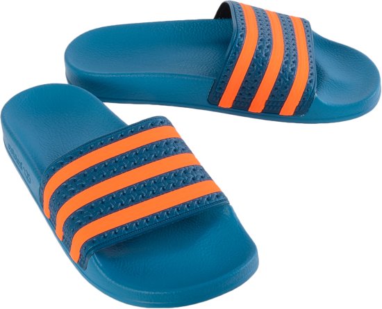 adidas slippers geel blauw e2be5c