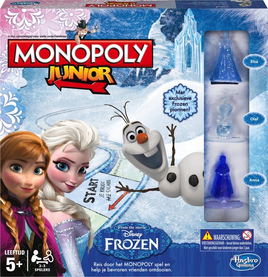 Thumbnail van een extra afbeelding van het spel Monopoly Junior Disney Frozen - Kinderspel